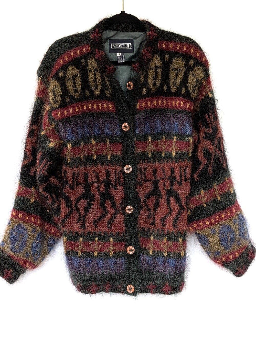 Lands End Vintage Winter Mohair/Wool Coat